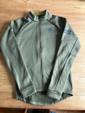 AGU ESSENTIAL THERMO FIETSJACK GROEN HEREN - S