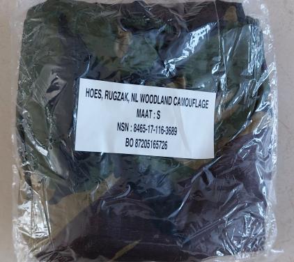 NIEUW – REGENHOES RUGZAK 60 liter KL Woodland, mt S