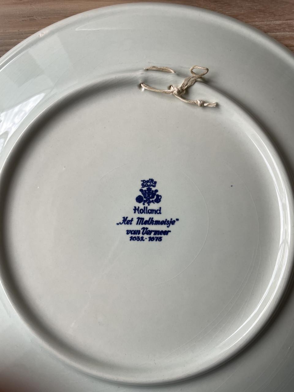 4 Delfs blauwe borden