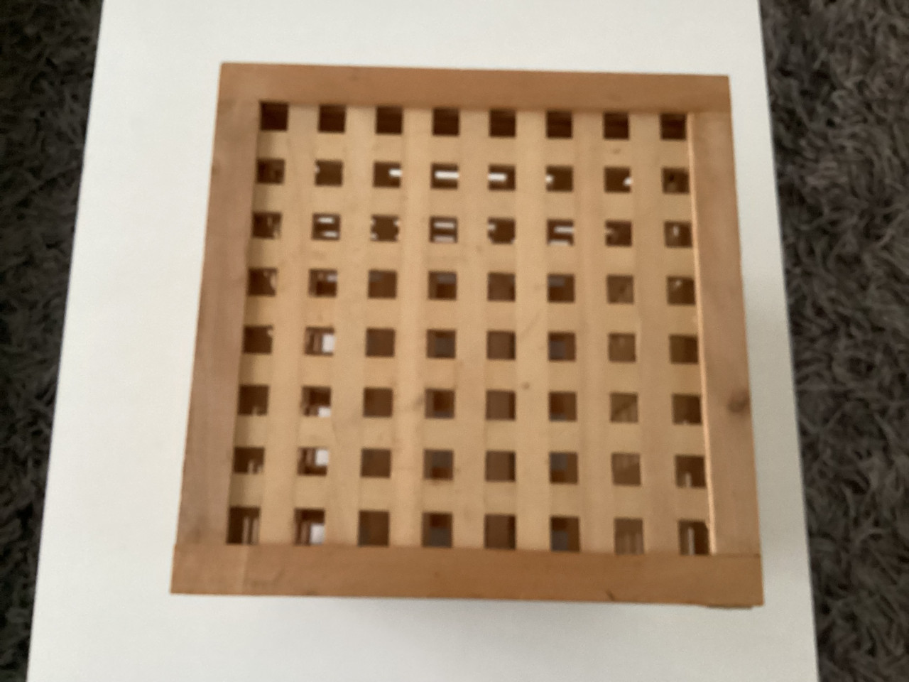 Houten Opbergkistje. 33x33x37 cm.
