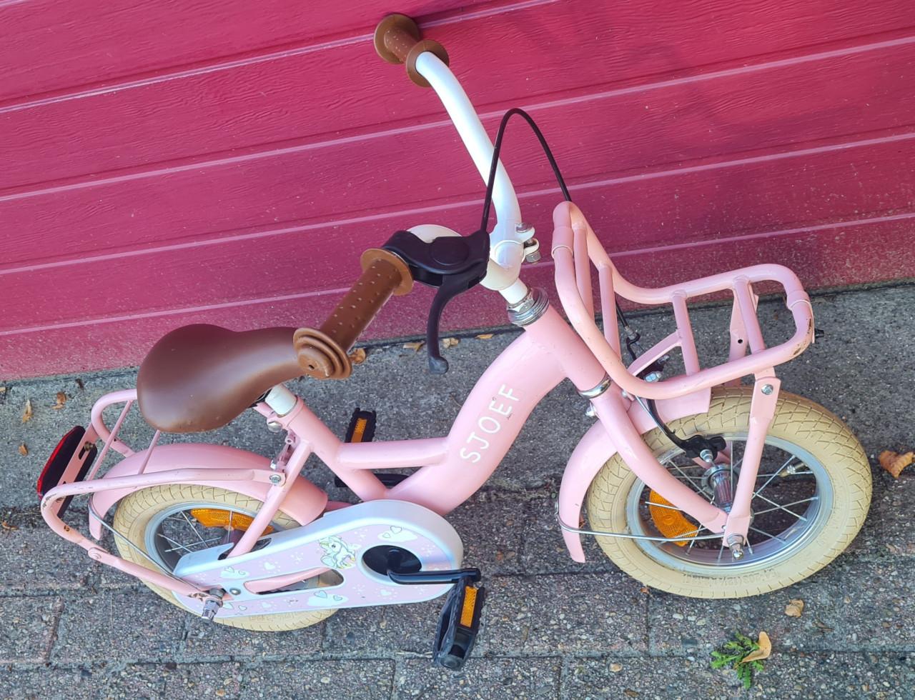 Sjoef 12 inch meisjes fiets