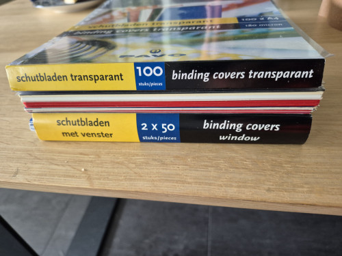 Schutbladen voor inbindmachines