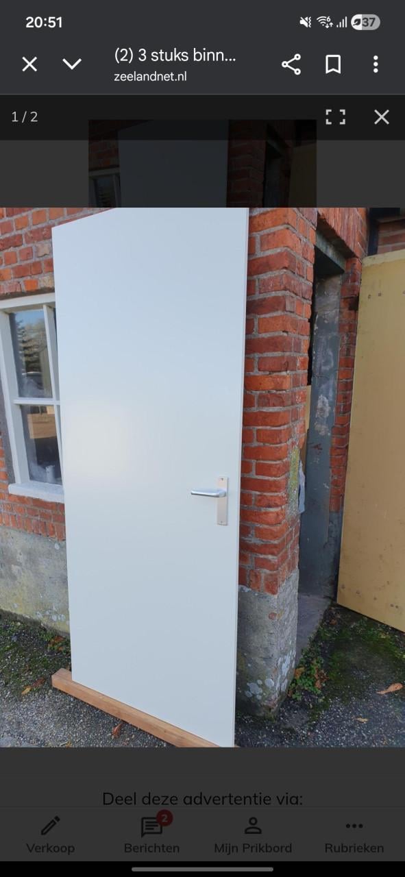 Binnendeur opdek 3 stuks