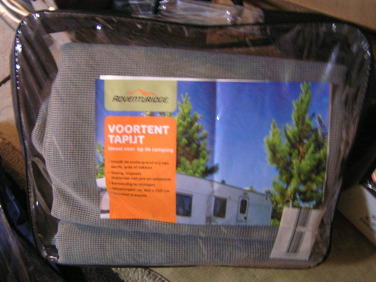 VOORTENTMAT 400X250 PVC GRIJS