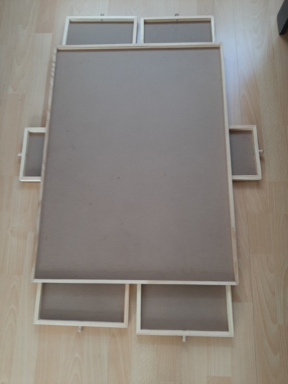 Puzzelplaat met 6 sorteervakjes