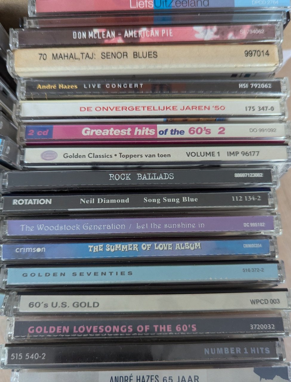 CD:Originele popmuziek ruim 58 CDs