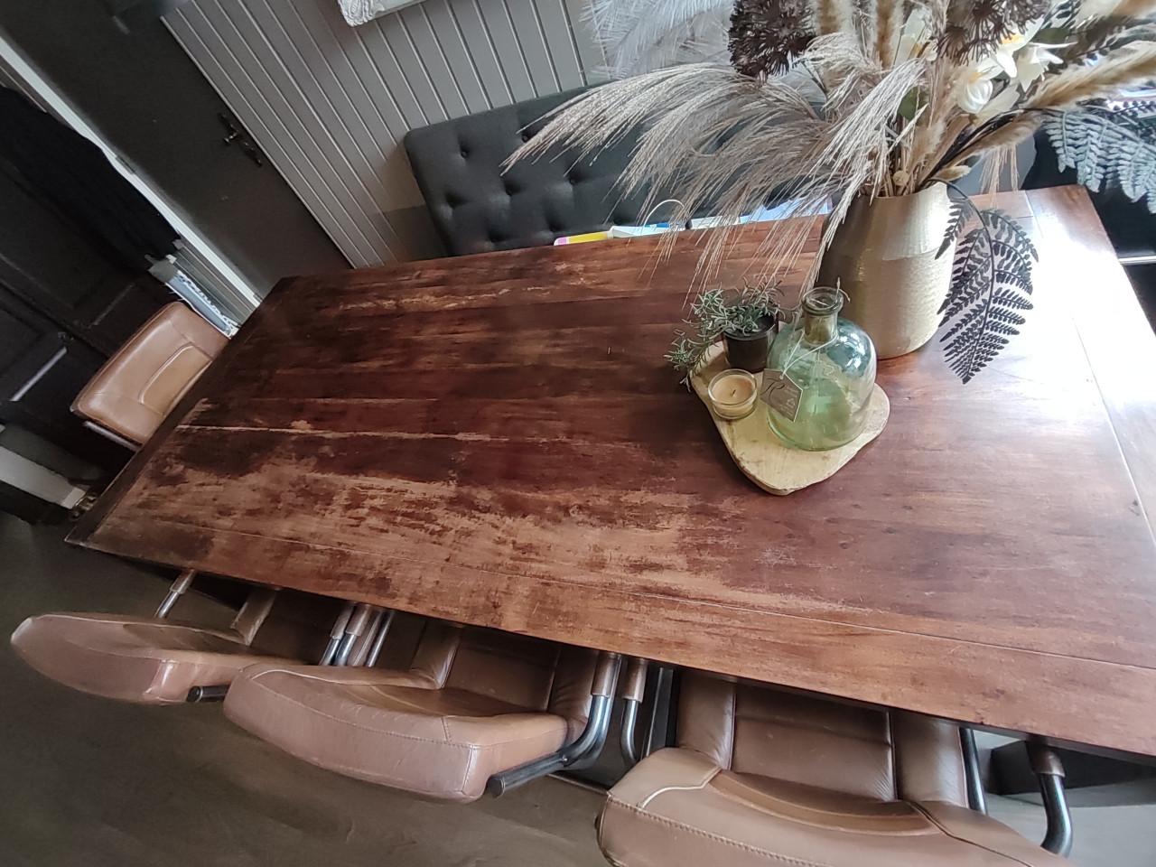 Fijne grote eettafel