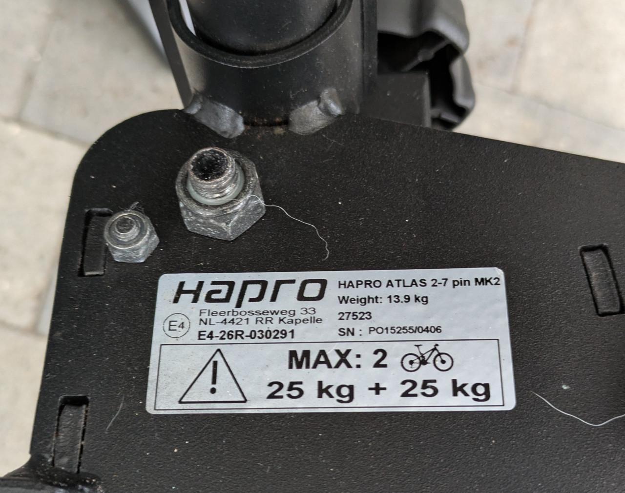 Hapro fietsdrager