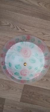 GROTE PLAFONNIERE MET BLOEMMOTIEF