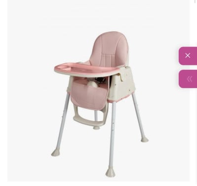Baby eetstoel roze