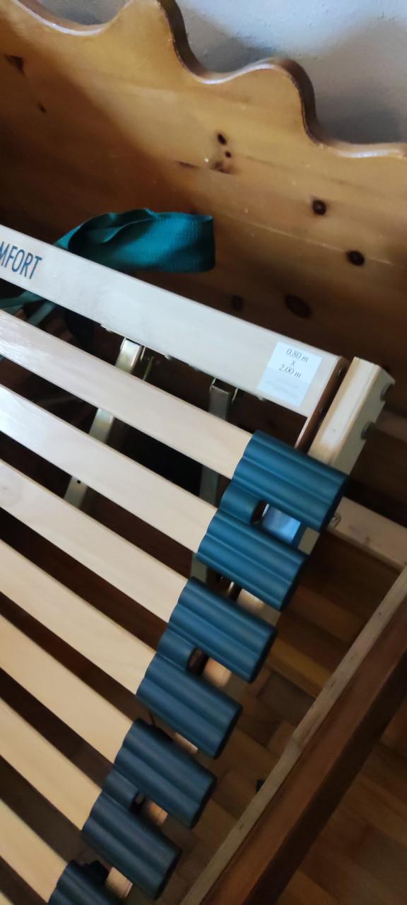 2x Verstelbare bedbodems / lattenbodems 80 x 200 cm in goede staat