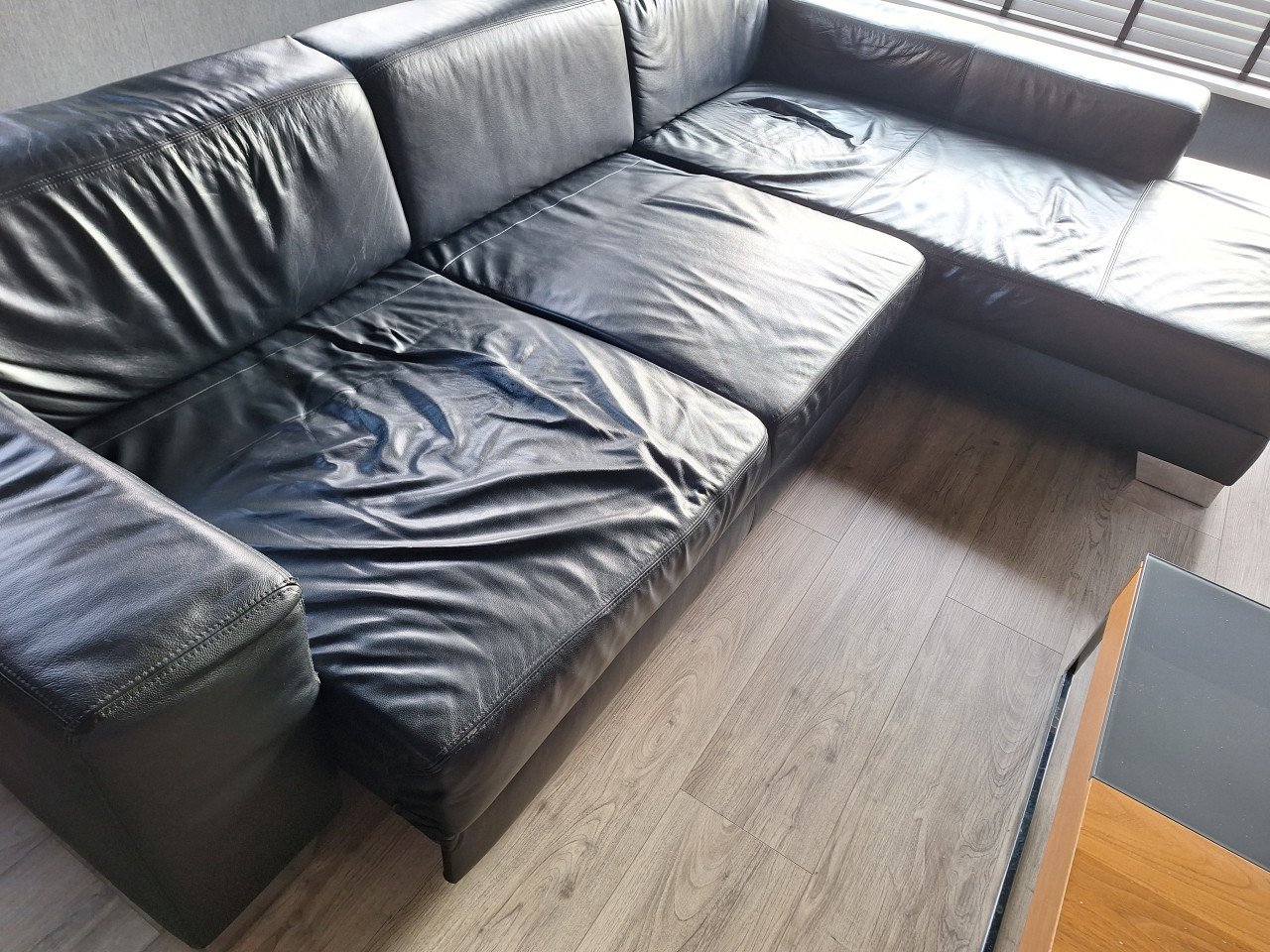 Te koop: hoekbank uitschuifbaar