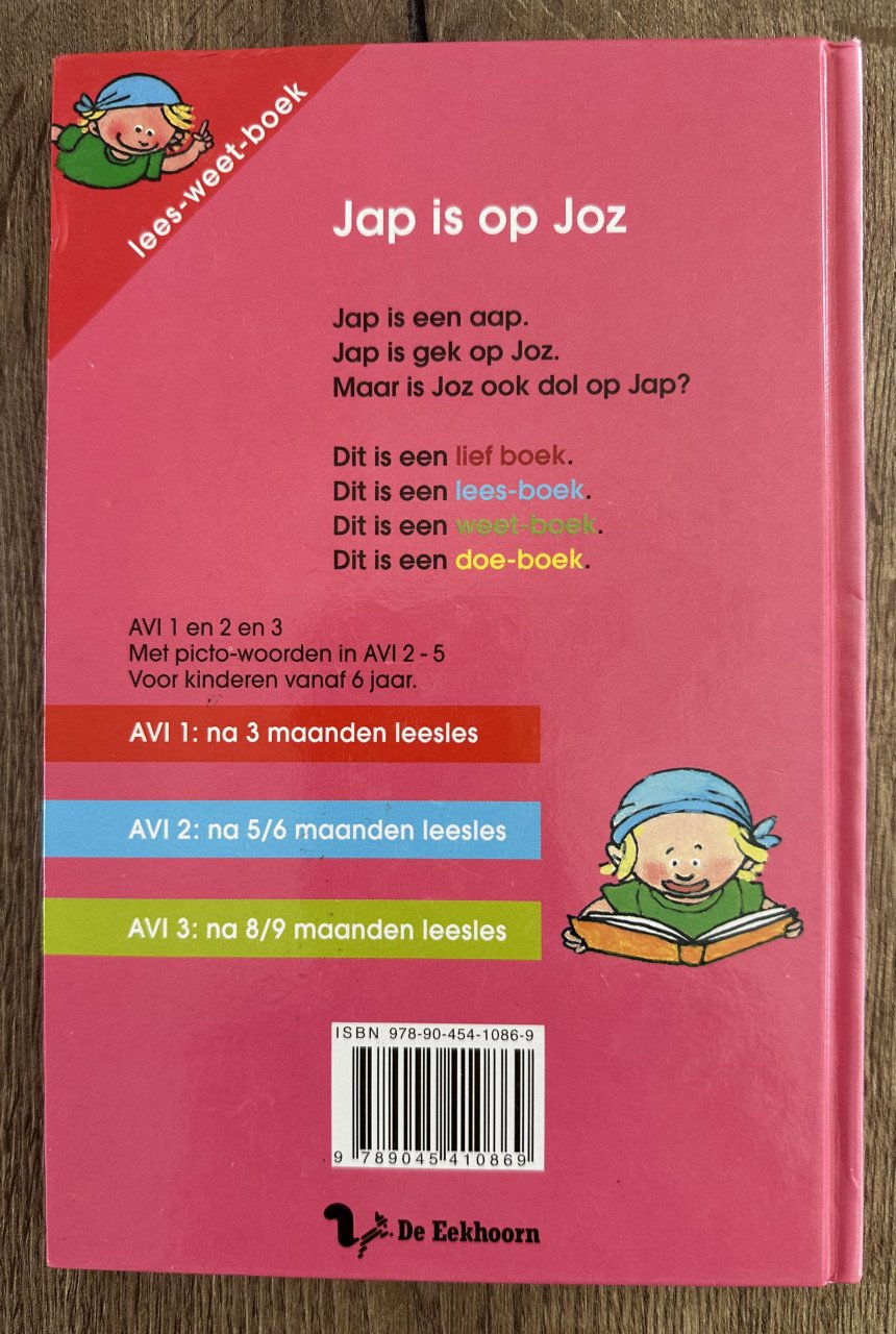Lees-weet-boek Jap is op Joz