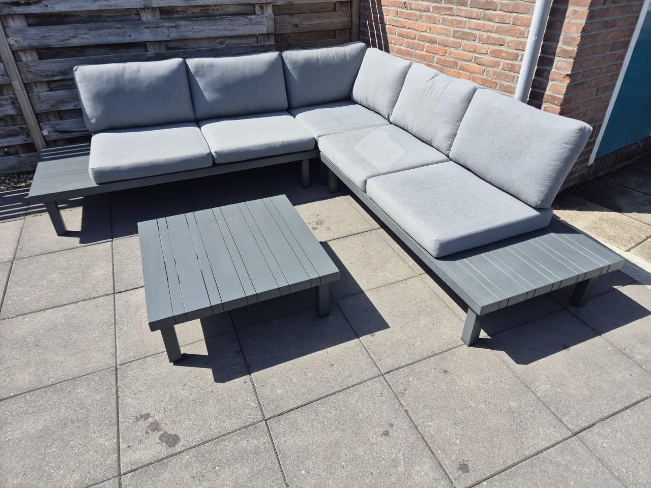 Aluminium Loungeset 246 x 246 cm (Bezorging mogelijk)