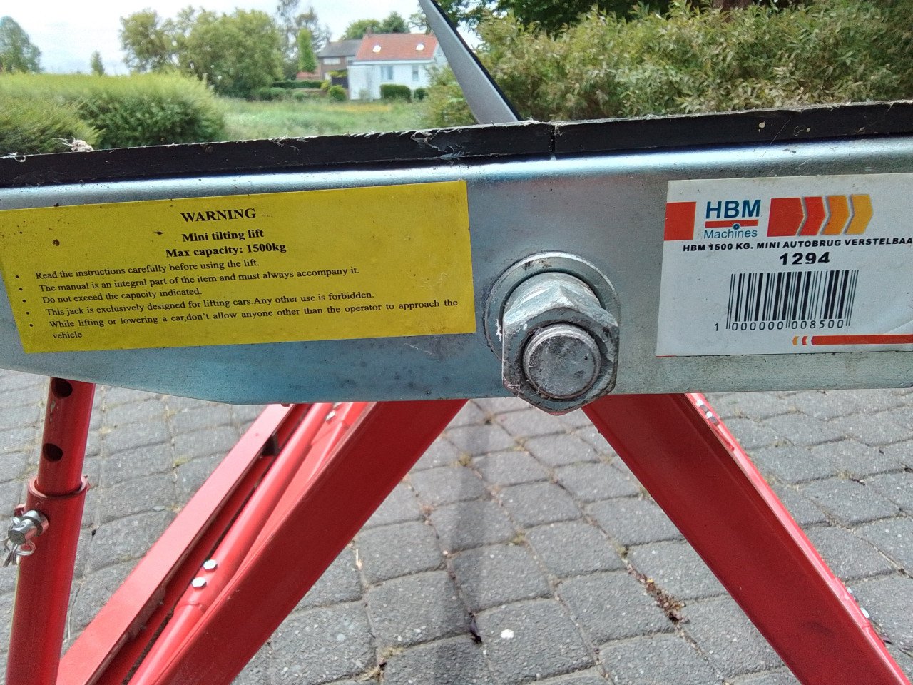 Mini autohefbrug