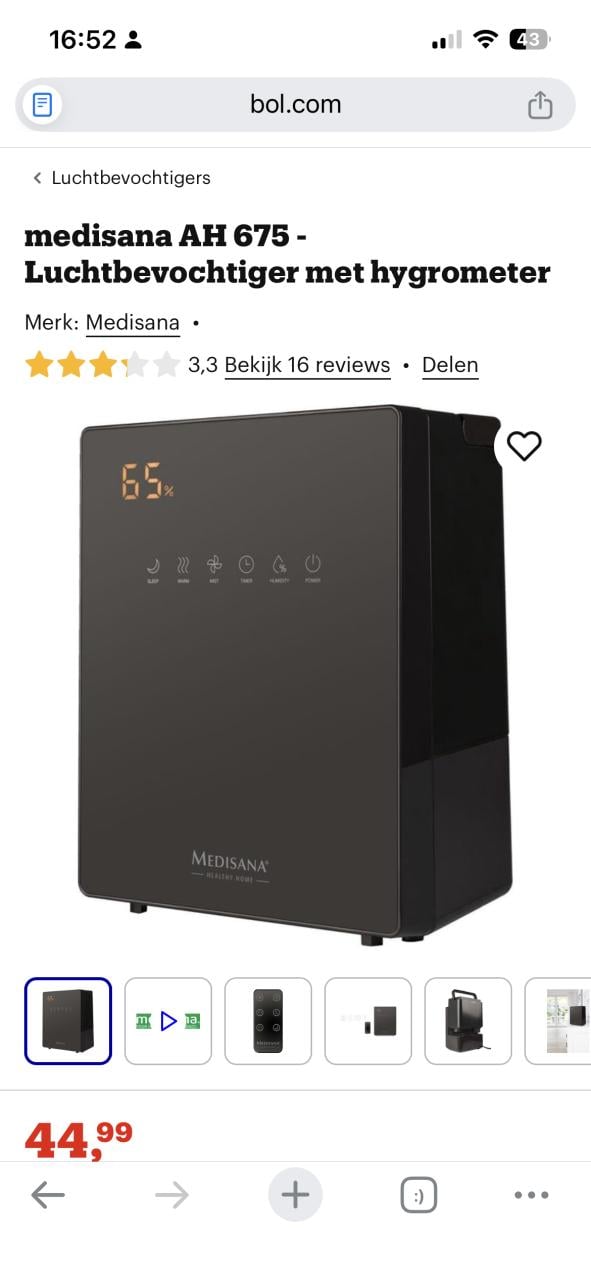 Luchtbevochtiger Medisana