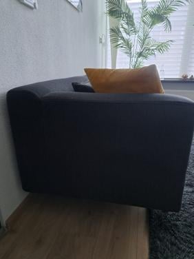 Cassina bank, stof antraciet