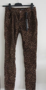 Nieuwe panterprit ribbroek maat 36