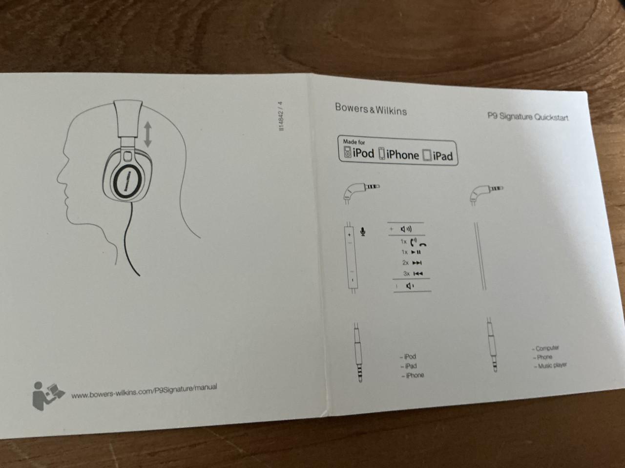 B&W P9 signature koptelefoon