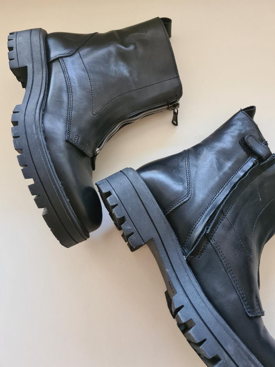 Nieuwe Shoesme zwarte leren boots maat 36