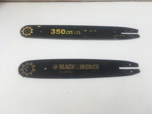 2x zaagblad voor kettingzaag oa black&decker gebruikt