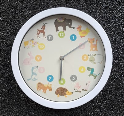 Wandklok kinderkamer