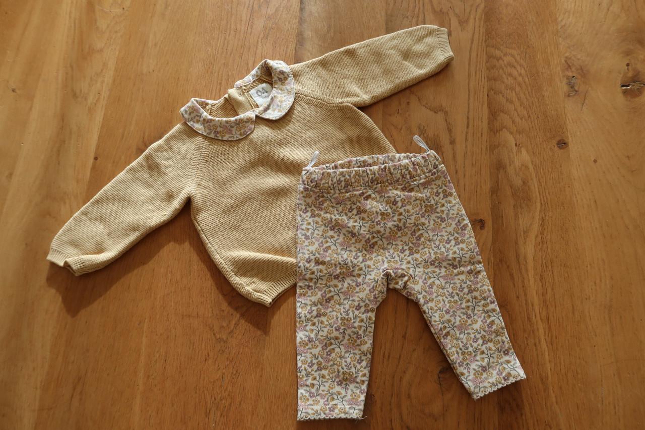 Verschillende setjes meisjeskleding in maatje 56, goede €2,00 per setje