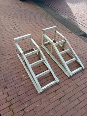 Auto oprij bokken steunen