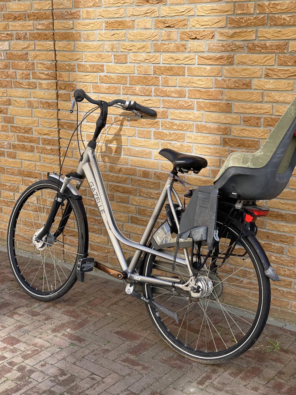 Gazelle fiets / dames- en moederfiets kinderstoeltje