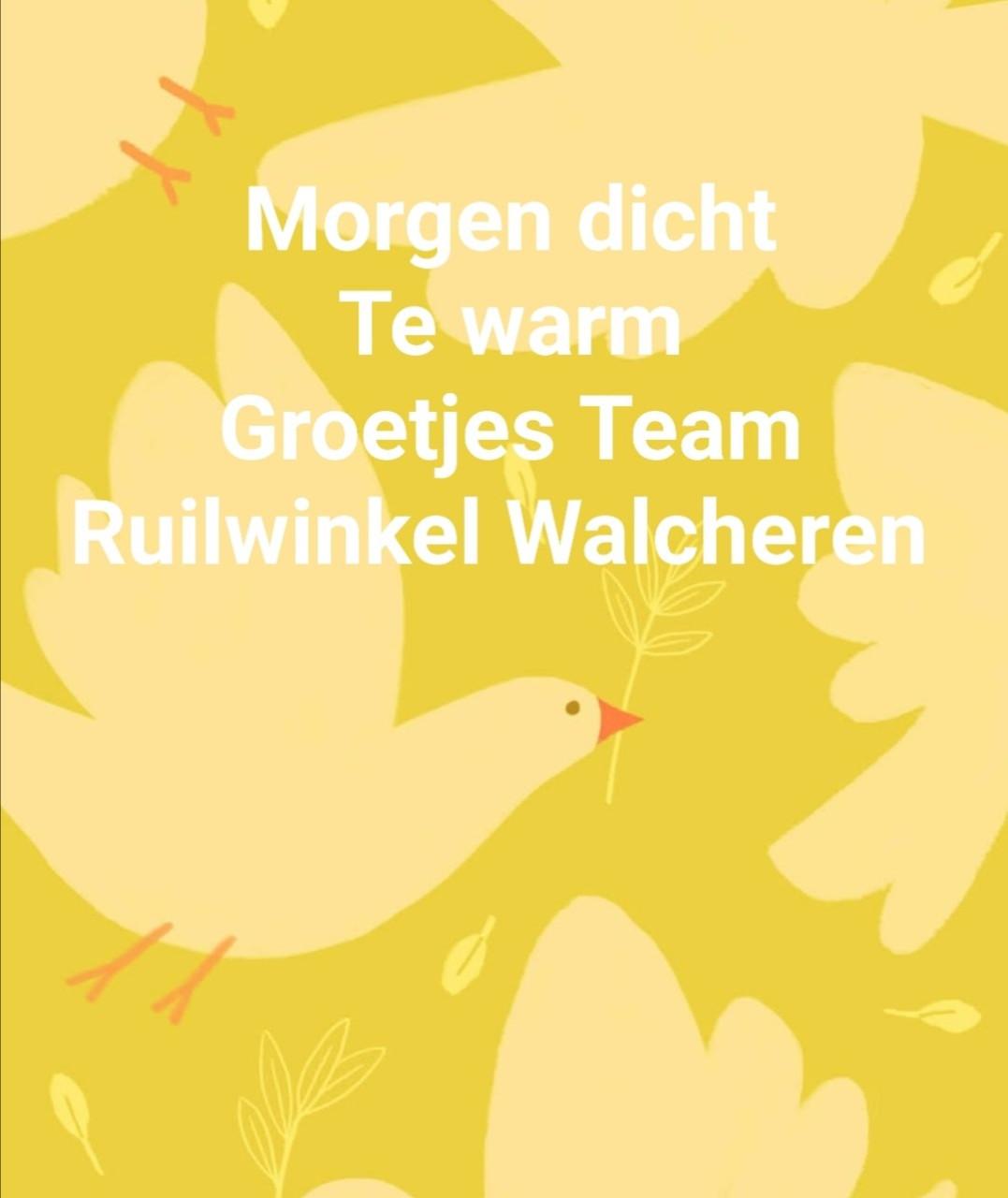 Ruilwinkel dicht