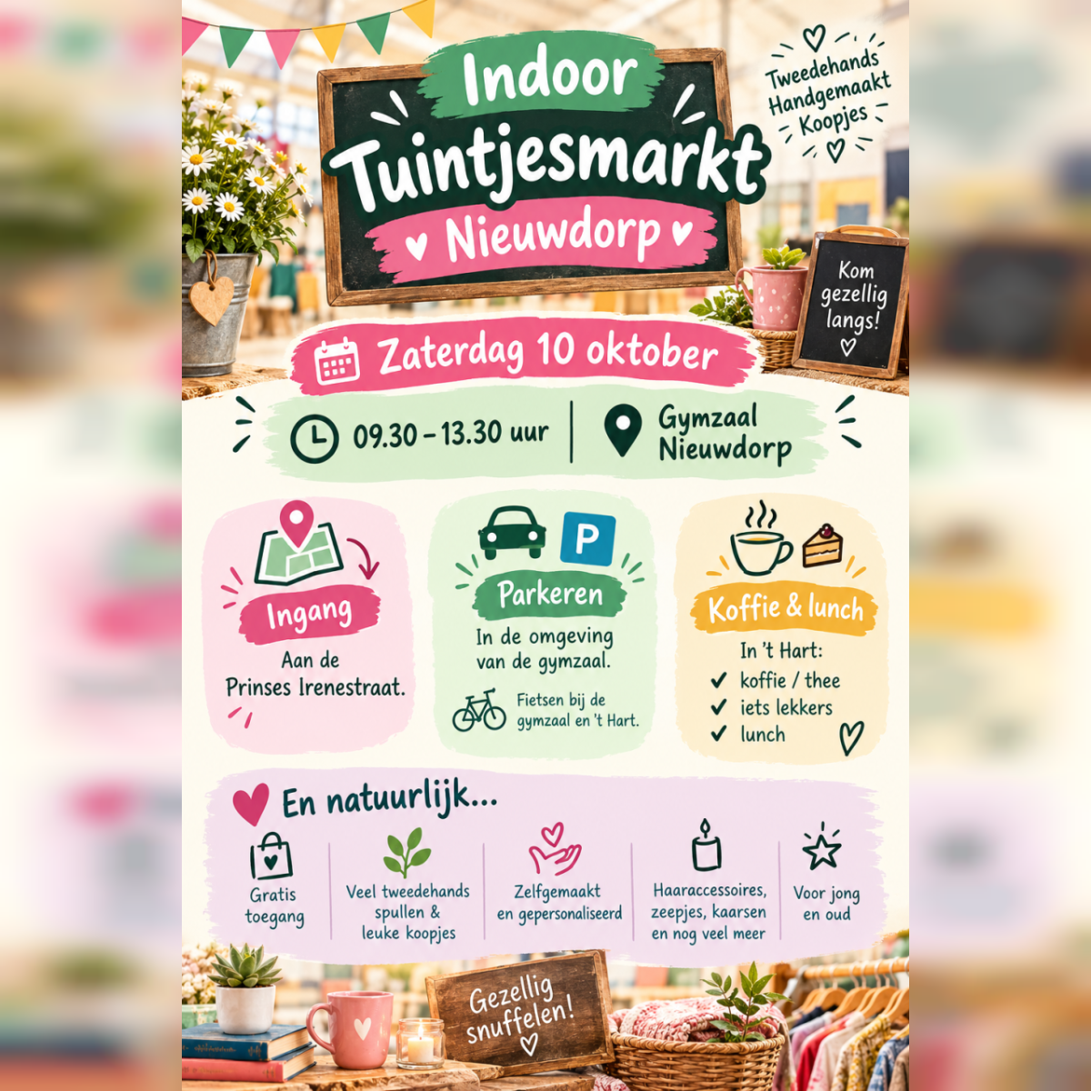 Indoor Tuintjesmarkt Nieuwdorp