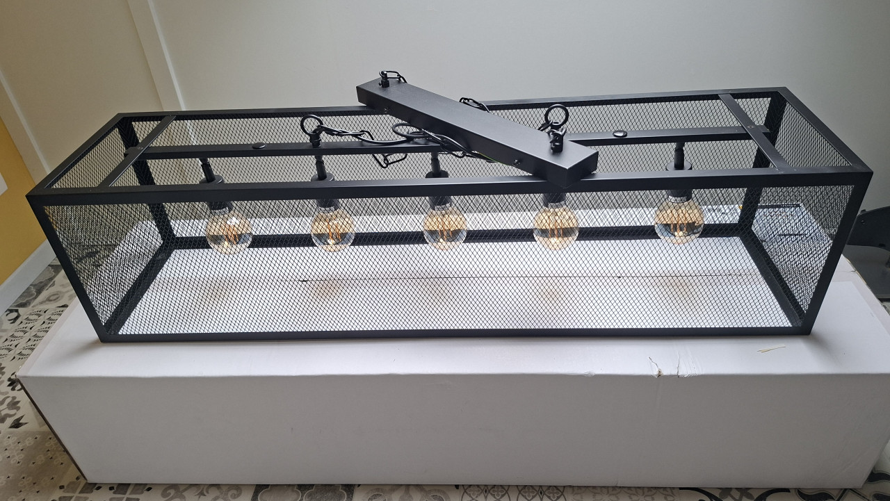 Hanglamp zwart industrieel