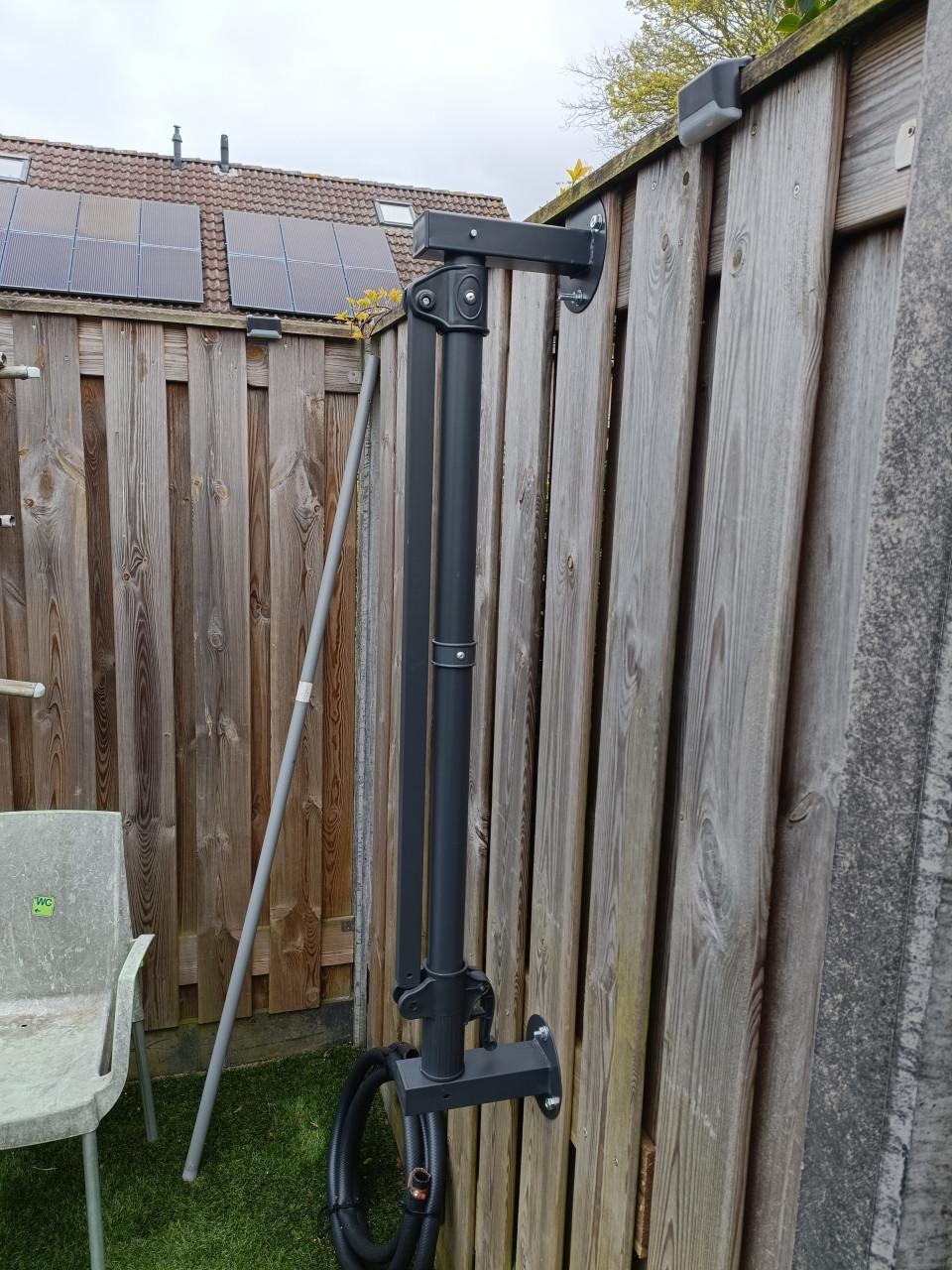 Tuin parasol voor aan de muur