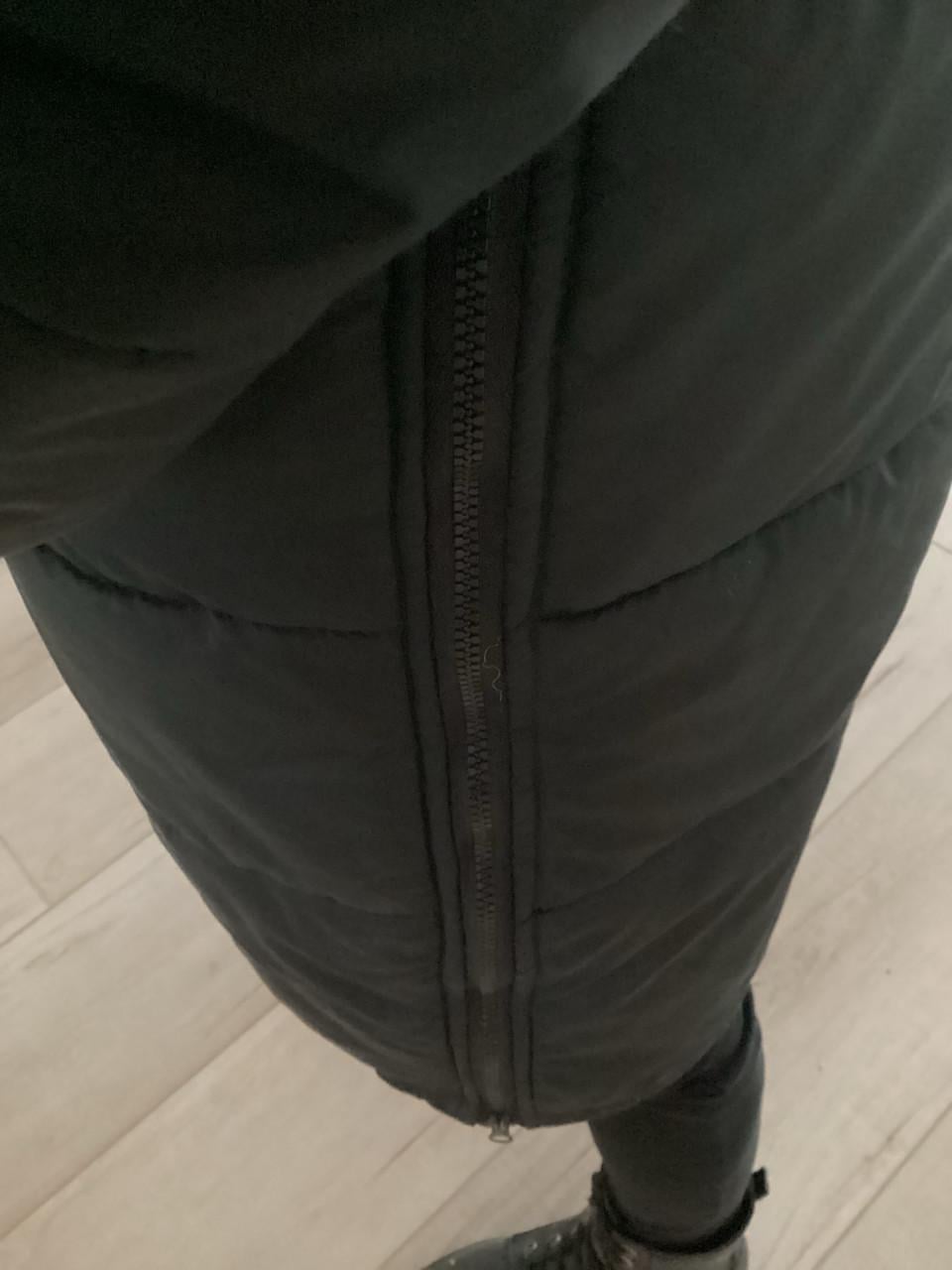 Winterjas zgan maat 42 met ritsjes aan de kant