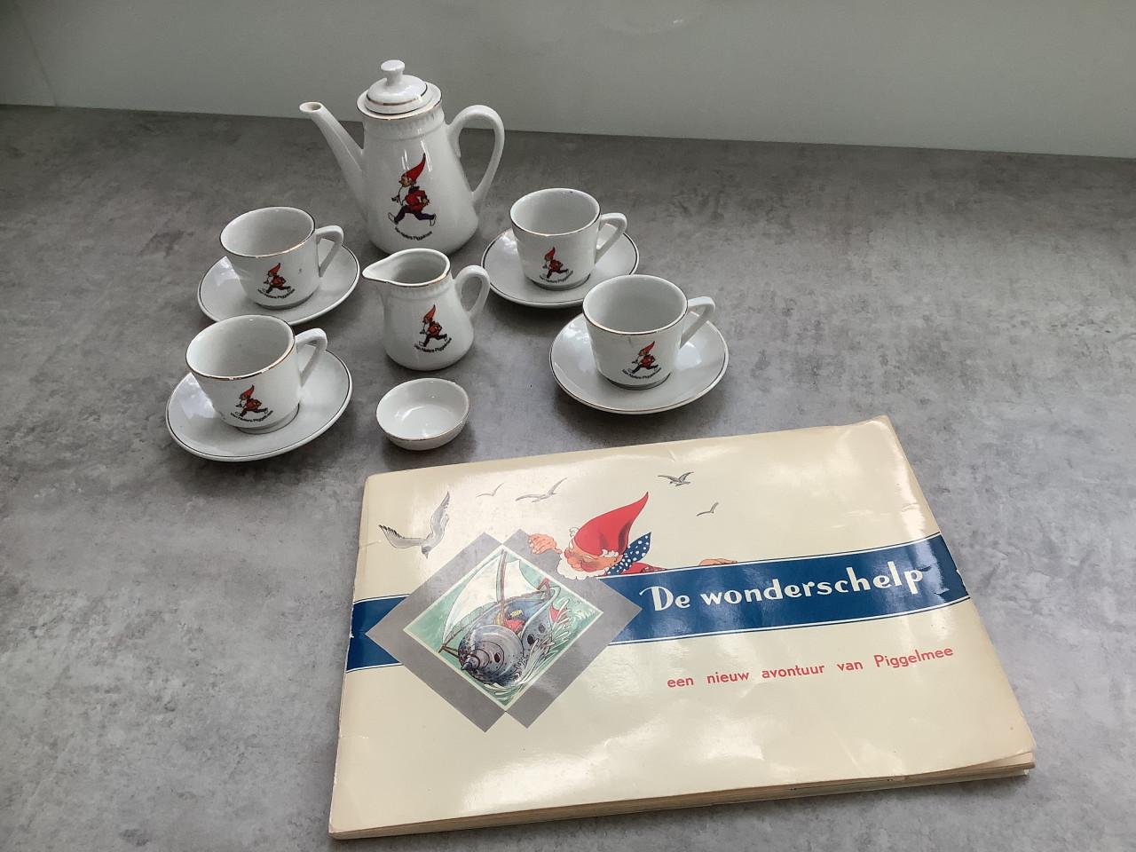Piggelmee Kinderserviesje + Piggelmee Plaatjesboek de Wonderschelp