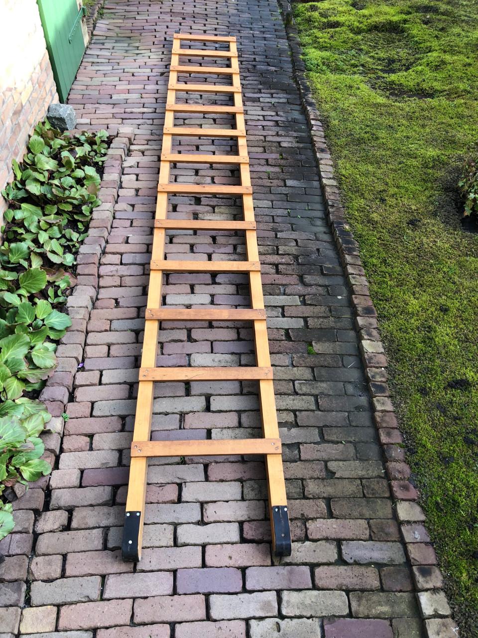 Houten ladder - 4 meter lang