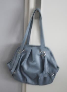 Lichtblauwe tas