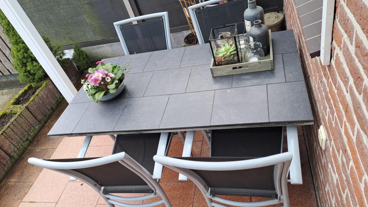 Tuinset met 4 stoelen