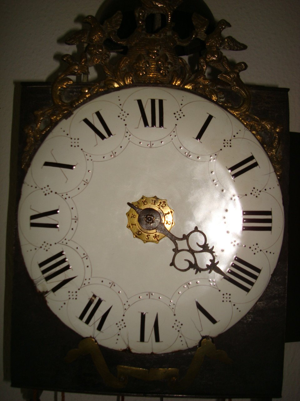 Mooie ANTIEKE 1 wijzer comtoise 1740 type morbier
