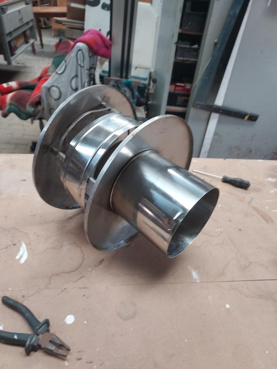 Rvs Schoorsteenkap150mm
