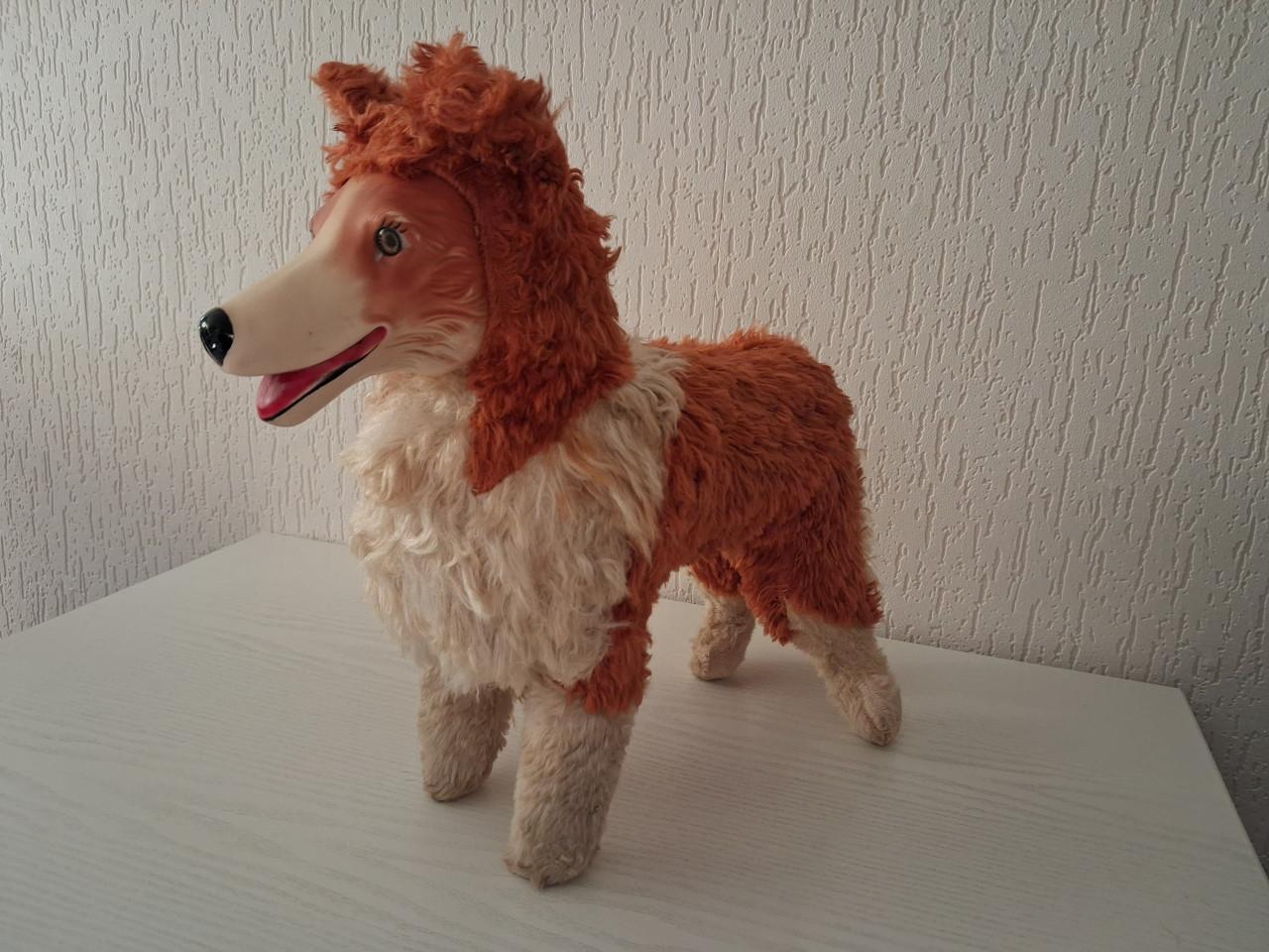 Vintage rubberface Originele Lassie knuffel