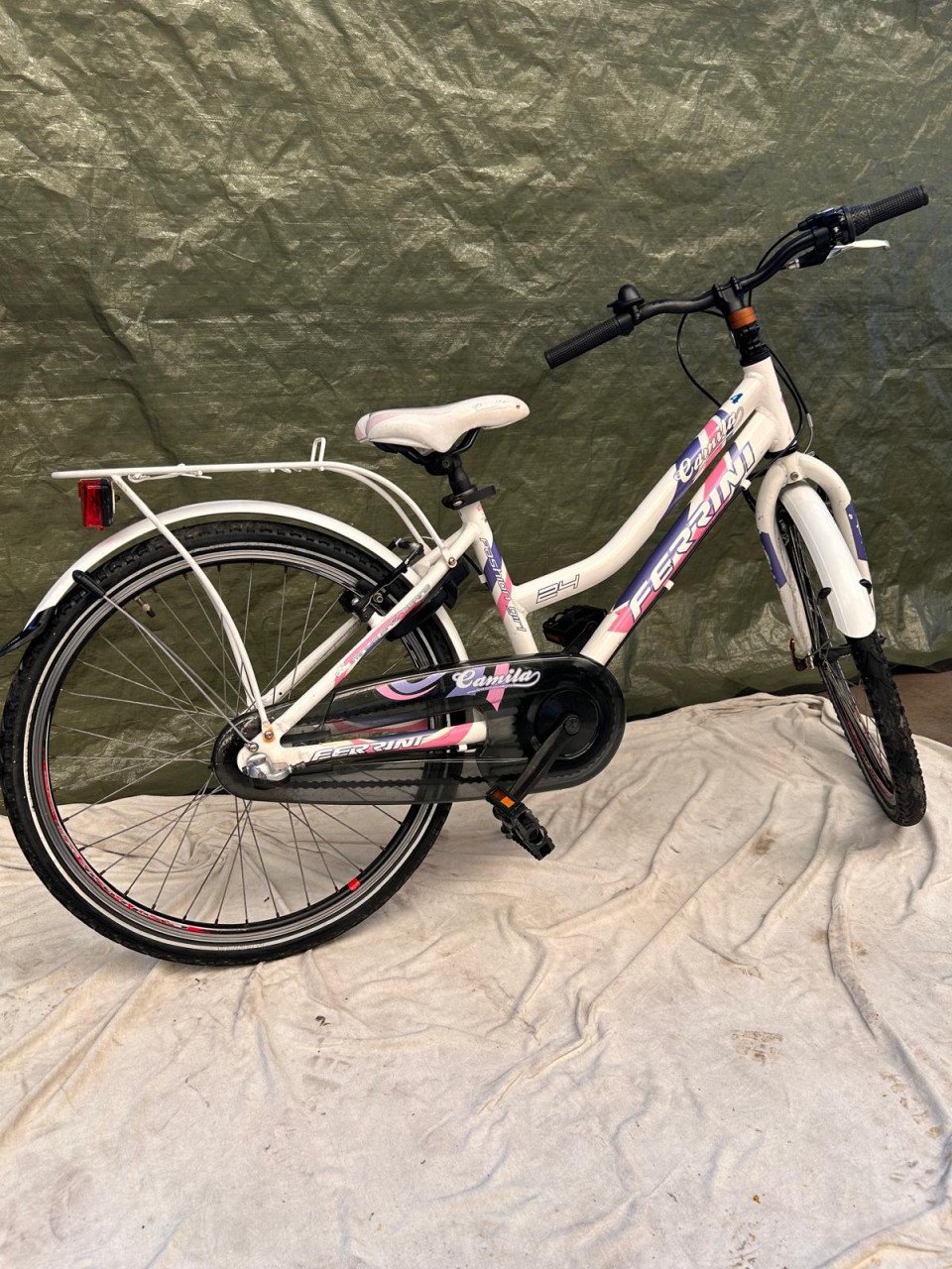 Ferrini Camila kinder dames fiets 24” kleur wit