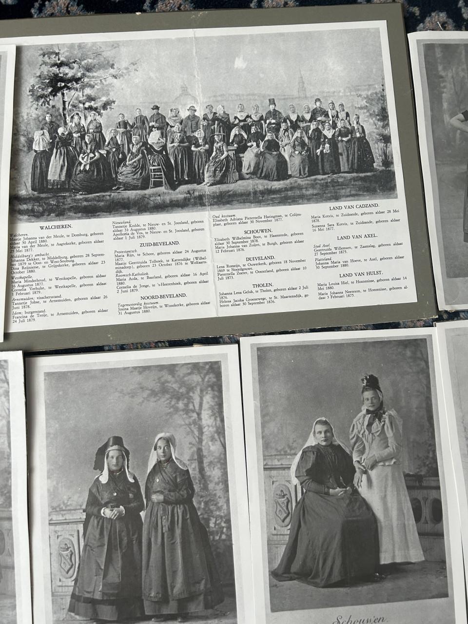 Verzameling platen zeeuwsche klederdracht 1894