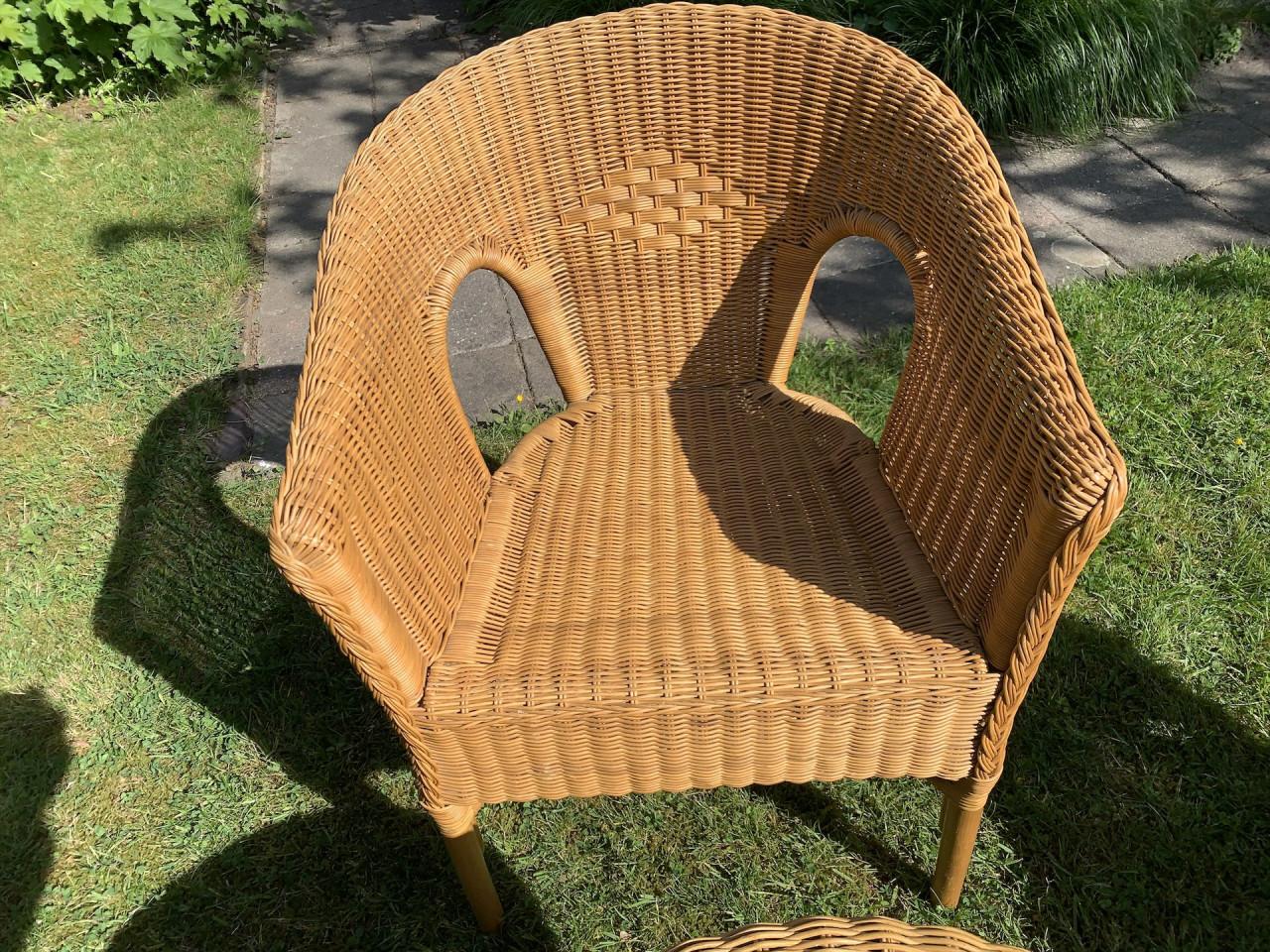 Rieten tuinset