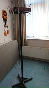 Staande kapstok met paraplustandaard vintage midcentury