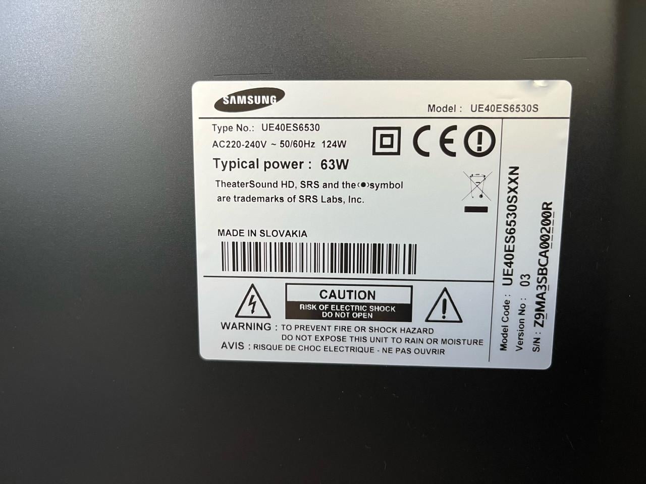 Samsung televisie 40”