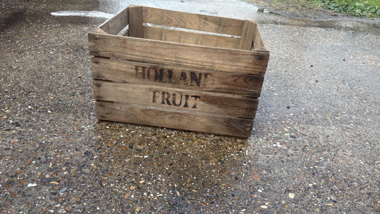 Fruitkist. Veiling kisten