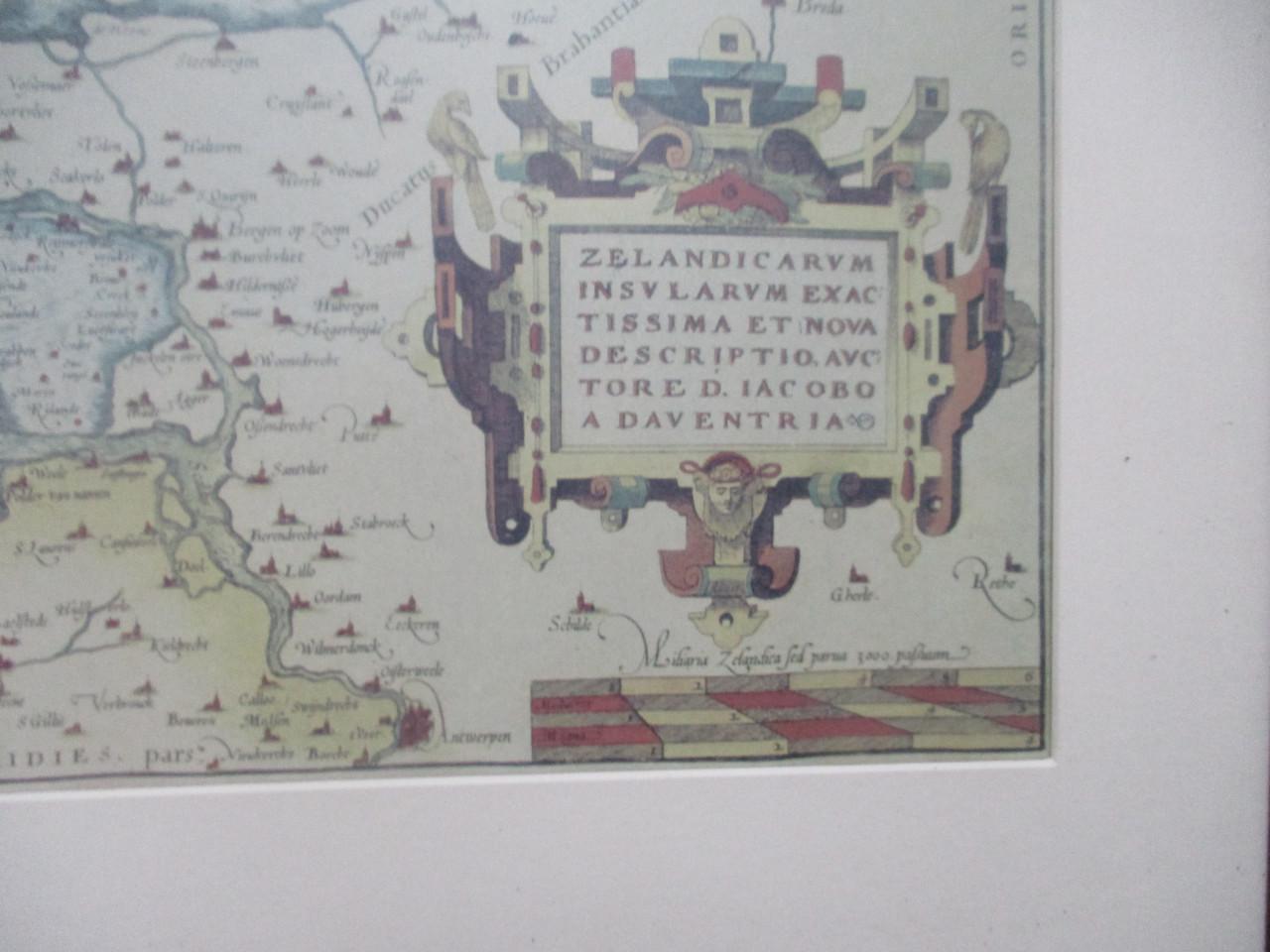 Lijst met afbeelding zeeland  61 br cm bij 48  h cm