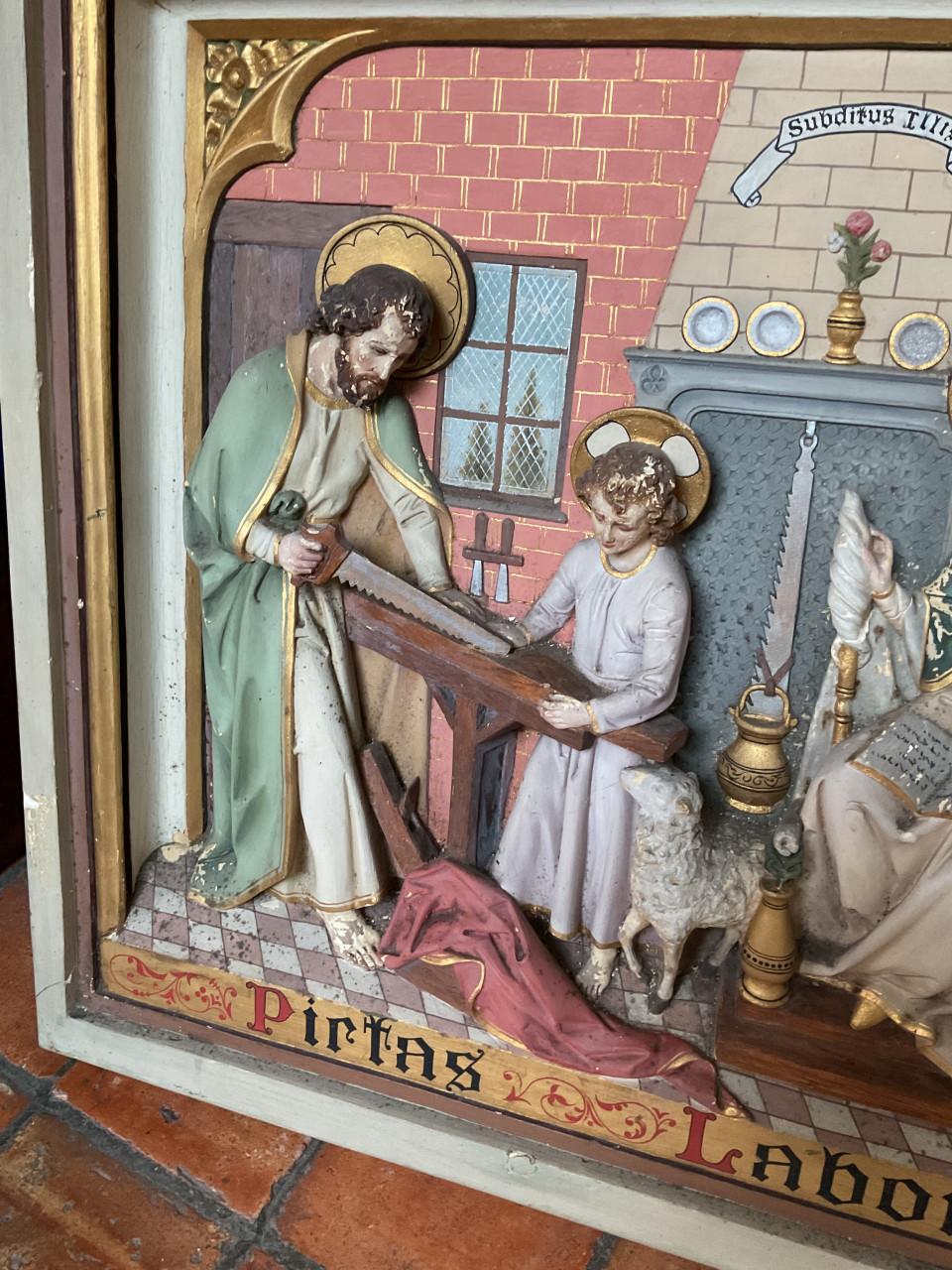 Oud tafereel uit kerk