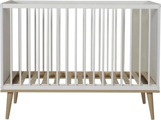 Quax ledikant Flow white & oak